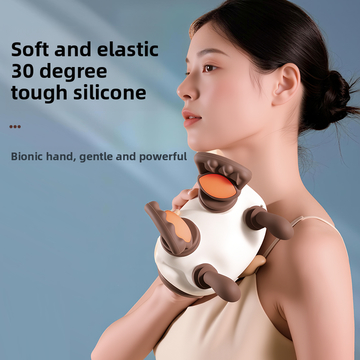 Professional Gotole Neck Shoulder Massager – Electric Kneading + Constant Heating | 3 Adjustable Intensities, 2 Compress Levels | Wireless Remote & Timing Setting for Targeted Muscle Relaxation