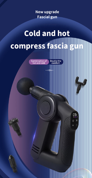 Gotole Professional Physiotherapy Massage Gun | 9 Adjustable Intensity Levels | 3200RPM High-Speed Deep Tissue Relief + Heating Pad