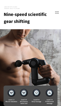 Sore Muscles &amp; Post-Workout Tension? Gotole Professional Physiotherapy Massage Gun Delivers 3200RPM High-Speed Relief + Heating Pad – 9 Intensities for Perfect Recovery!