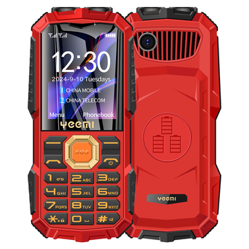 YEEMI Q7 GSM 2G Feature Phone Big Buttons 1.77''Display Dual SIM 2400mAh Flashlight