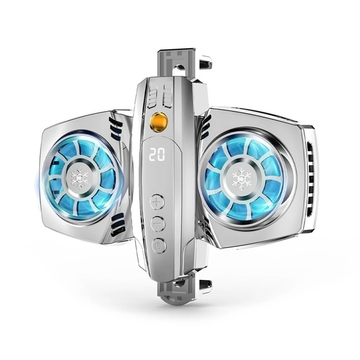 Dual Cooling Fans K4 Mobile Phone Radiator Semiconductor Temperature Display