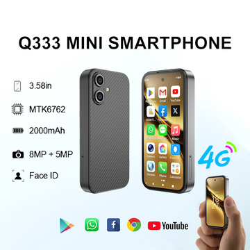 Android 12.0 Operating System SOYES Q333 4+64GB Smartphone with WIFI 2.4G/5G Face ID 4G LTE Type-C OTG 3.58'' Screen