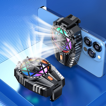 Mobile Phone Air Cooler for iPhone Samsung X112 300mah Rechargeable with RGB Light