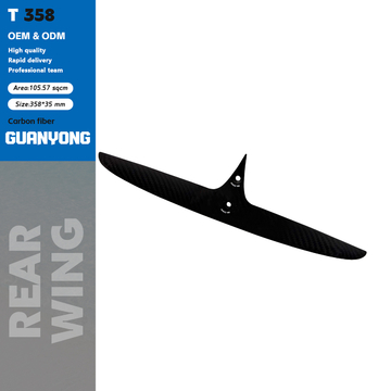105.57sqcm Hydrofoil Rear Wings 365mm 362mm Diy Surf Wing