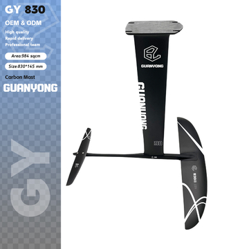 Lightweight Carbon Front Wing GY830 Black 984sqcm for Experienced Hydrofoil Advance Surfers