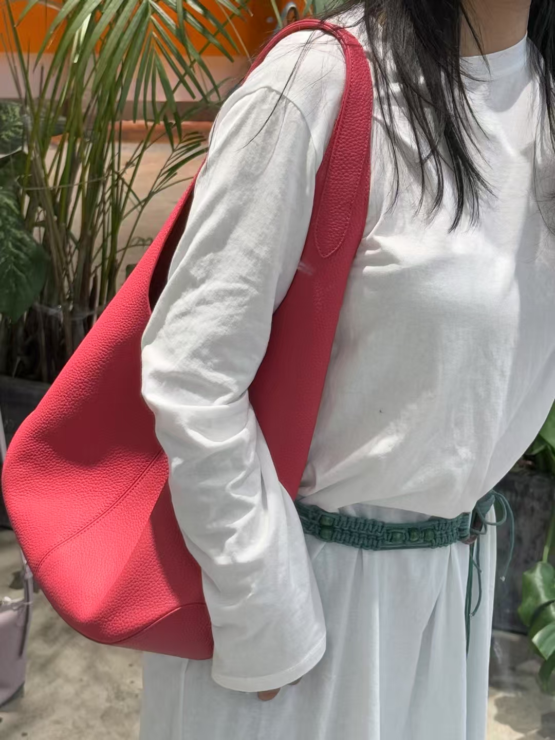 Genuine Leather Lazy Style Large-capacity Tote Bag women's shoulder bag