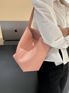 Top-Grain Full-Grain Cowhide Bucket Bag (with Inner Pouch) genuine leather shoulder bag