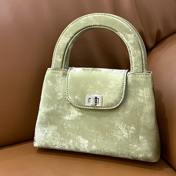 Chinese Style Velvet &amp; Silk Cowhide Bead Bag women's fashion shoulder bag handbag crossbody bag