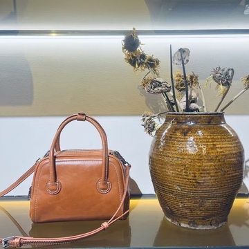Top-Grain Oil-Waxed Cowhide genuine leather  Tote &amp; Boston Bag shoulder bag crossbody bag