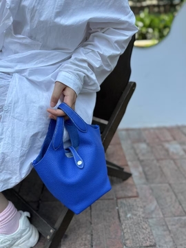Top-Grain Full-Grain Cowhide genuine leather Basket Tote Bag (with Inner Pouch) shoulder bag crossbody bag handbag