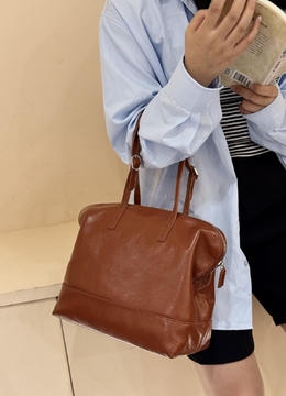 Top-Grain Oil-Waxed Cowhide Handbag large capacity genuine leather shoulder bag handbag