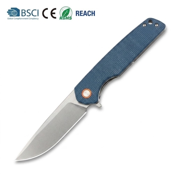 GT961 Stonewashed D2 Steel Folding Knife for Camping &amp; Everyday Carry