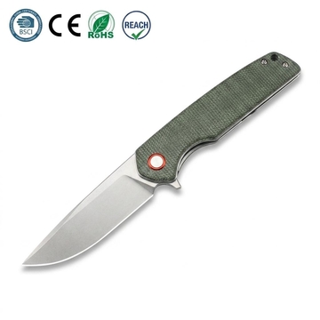 GT961 Stonewashed D2 Steel Folding Knife for Camping &amp; Everyday Carry