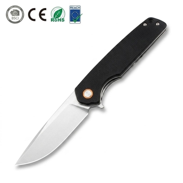 GT961 Stonewashed D2 Steel Folding Knife for Camping &amp; Everyday Carry