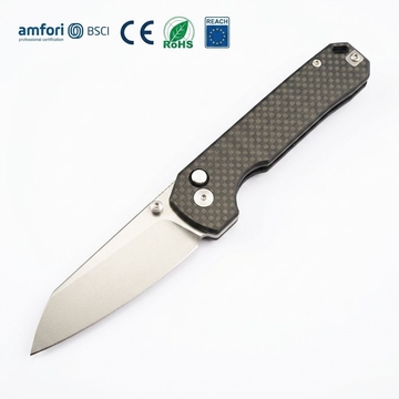 GT-T0070-3 EDC Pocket Knife VG10 Blade Carbon Fiber Ball Bearing Folding Knife
